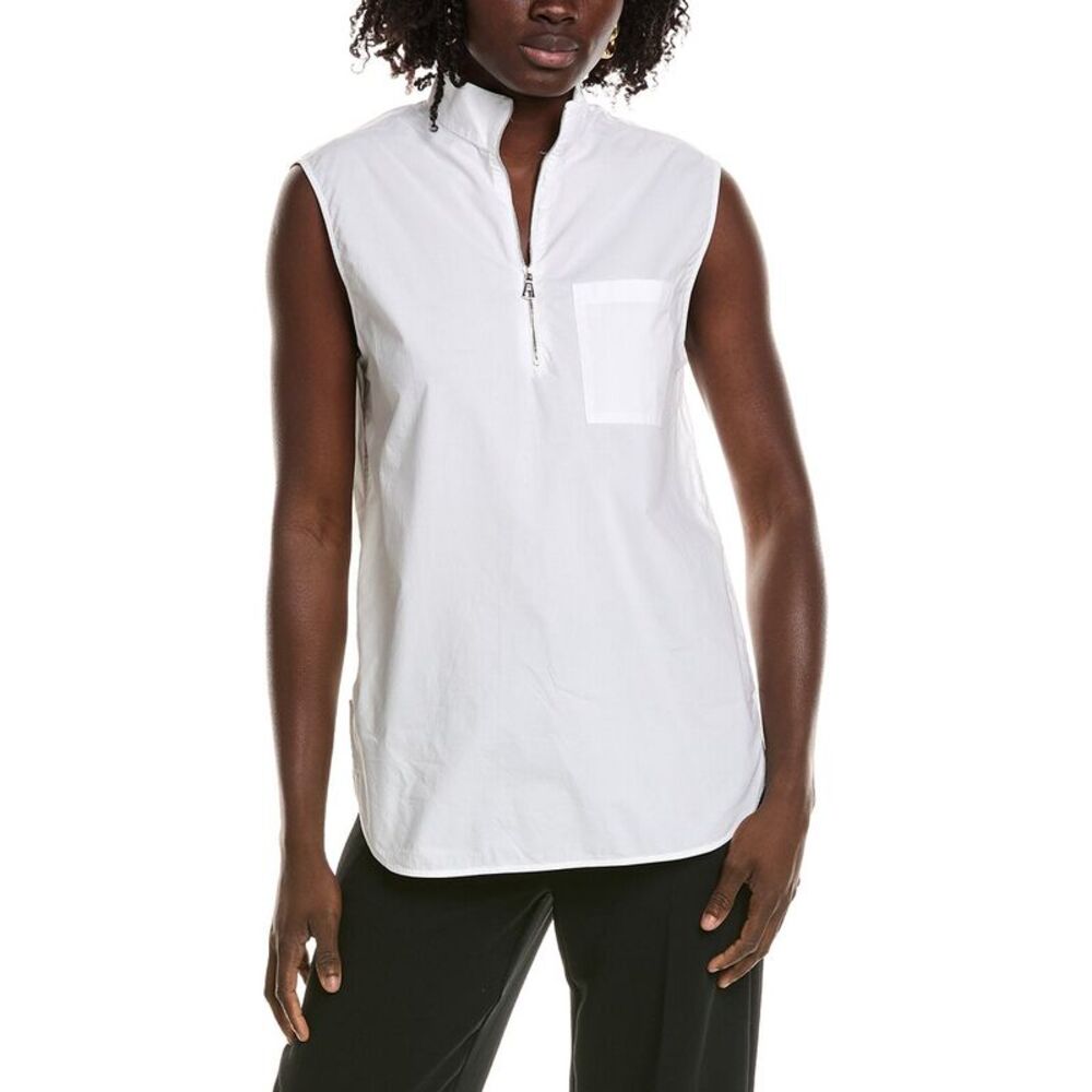Officine Générale Womens Officine Generale Sierra Poplin Top, White